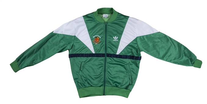 1990 Lou Holtz Team Issued Green Notre Dame Orange Bowl Jacket (Holtz LOA)